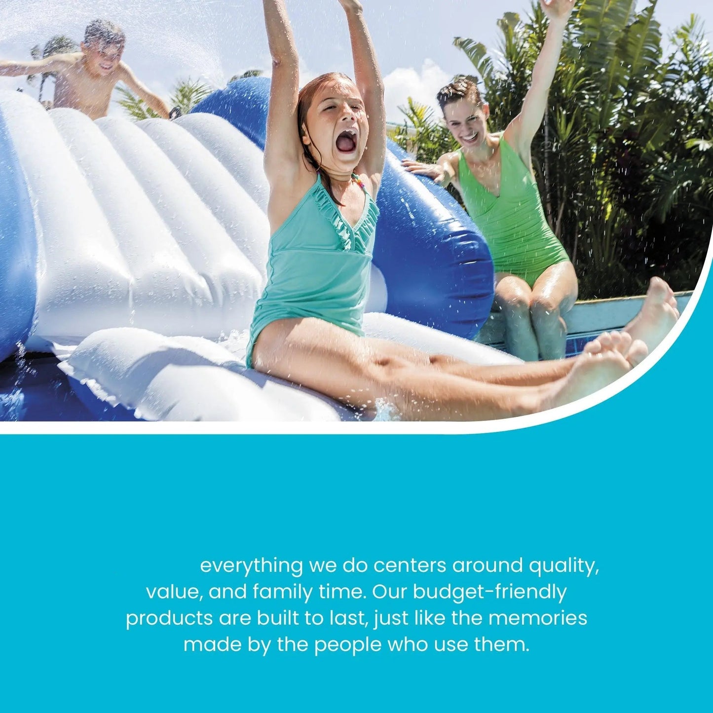 Kool Splash Inflatable Play Center Swimming Pool Water Slide
